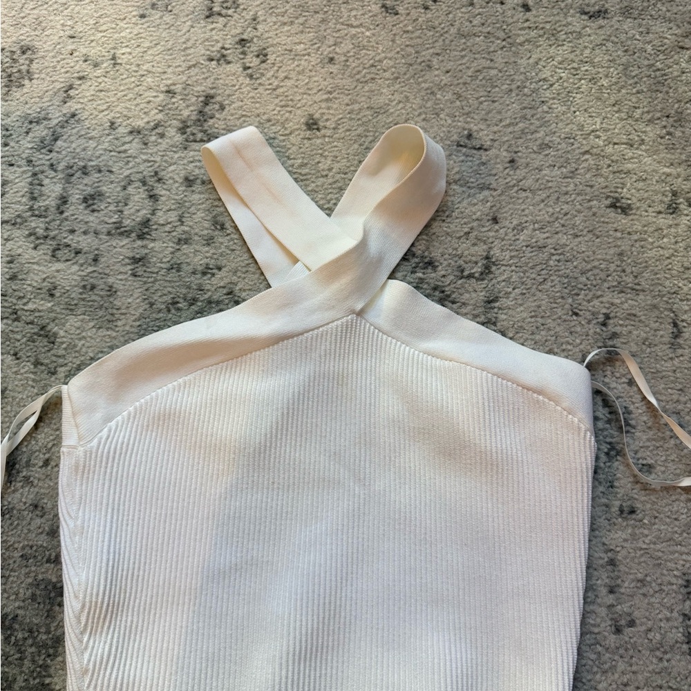 Aritzia sculpt knit criss cross Tank Top